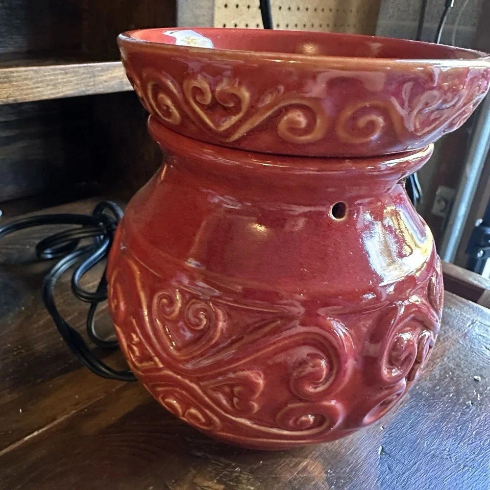 Ashland Scent Melts Red Ceramic Wax Warmer‎ Gift Set Electric